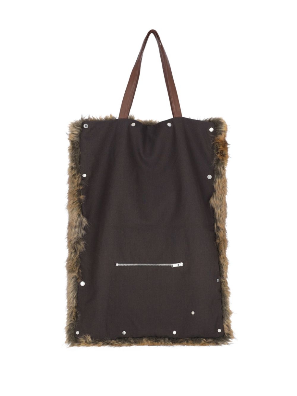 faux-fur tote bag - 7