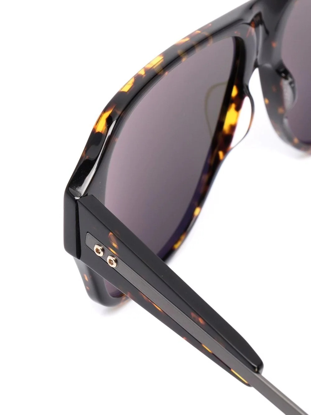 tortoiseshell aviator sunglasses - 3