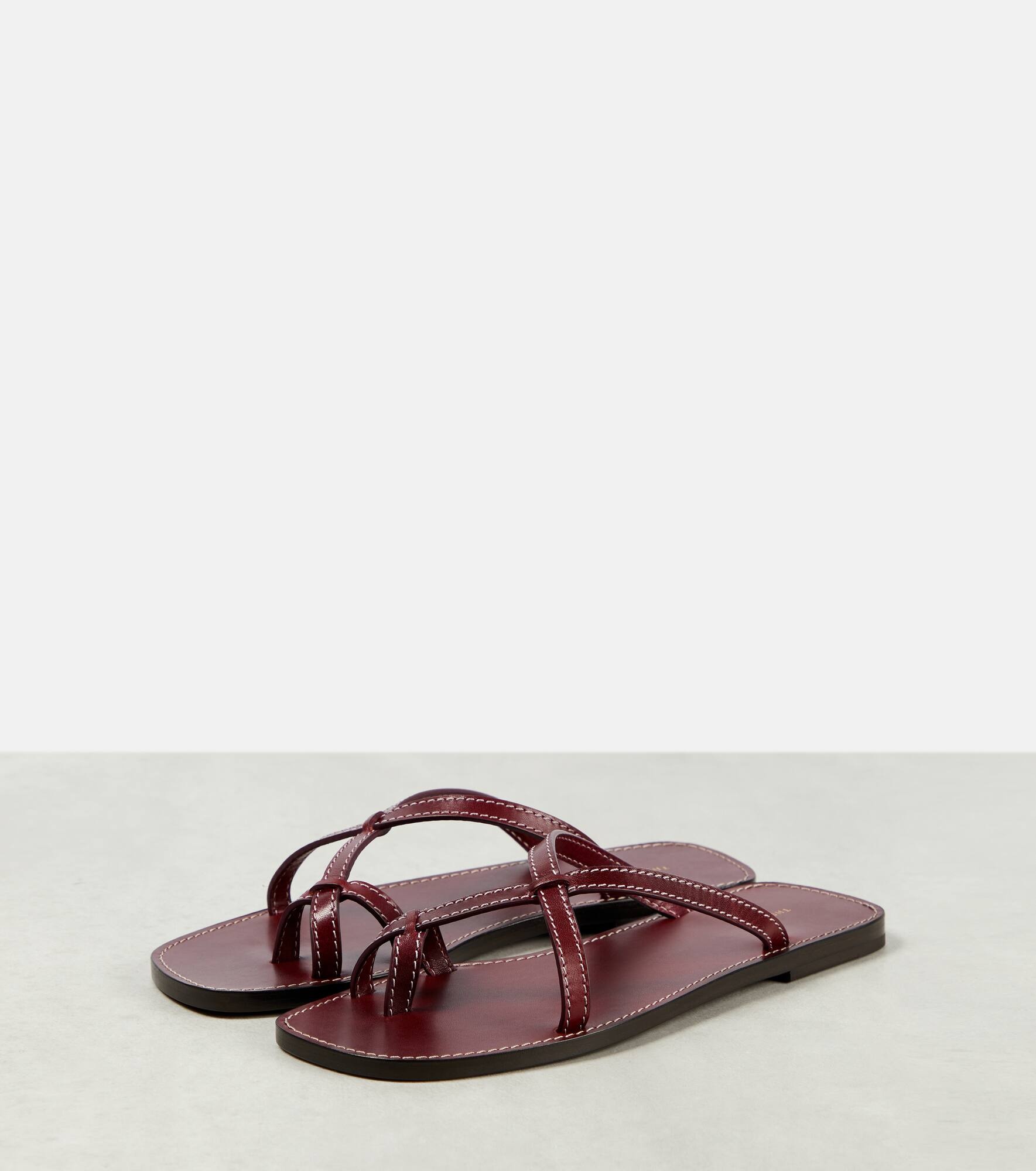 Link leather sandals - 5