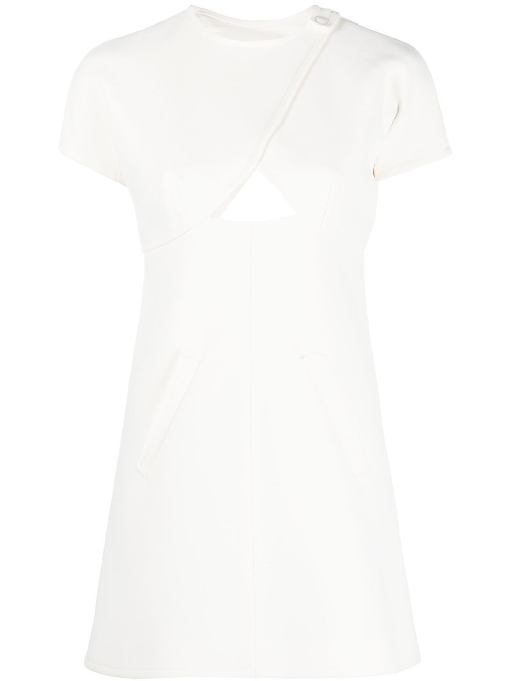 cut-out shift dress - 1