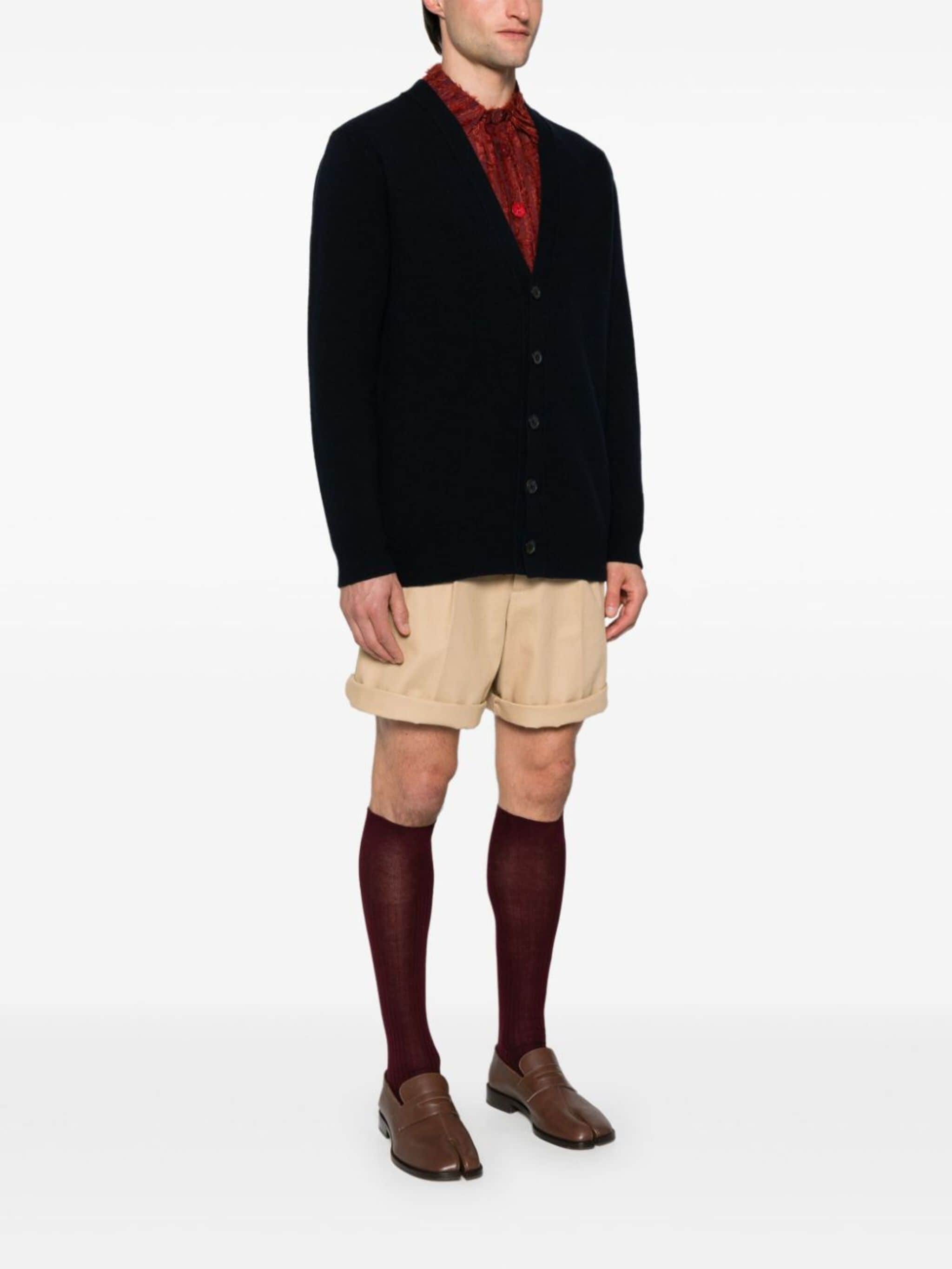 brushed wool cardigan - 3