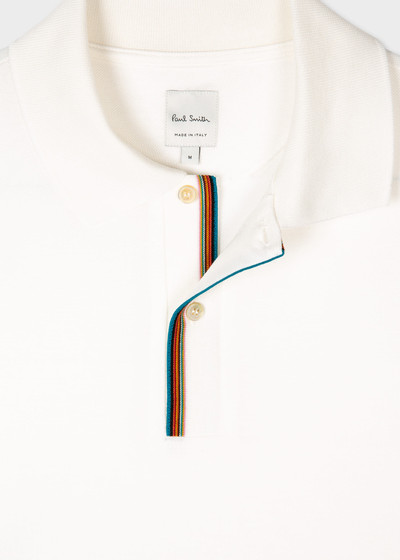 Paul Smith 'Signature Stripe' Trim Polo Shirt outlook