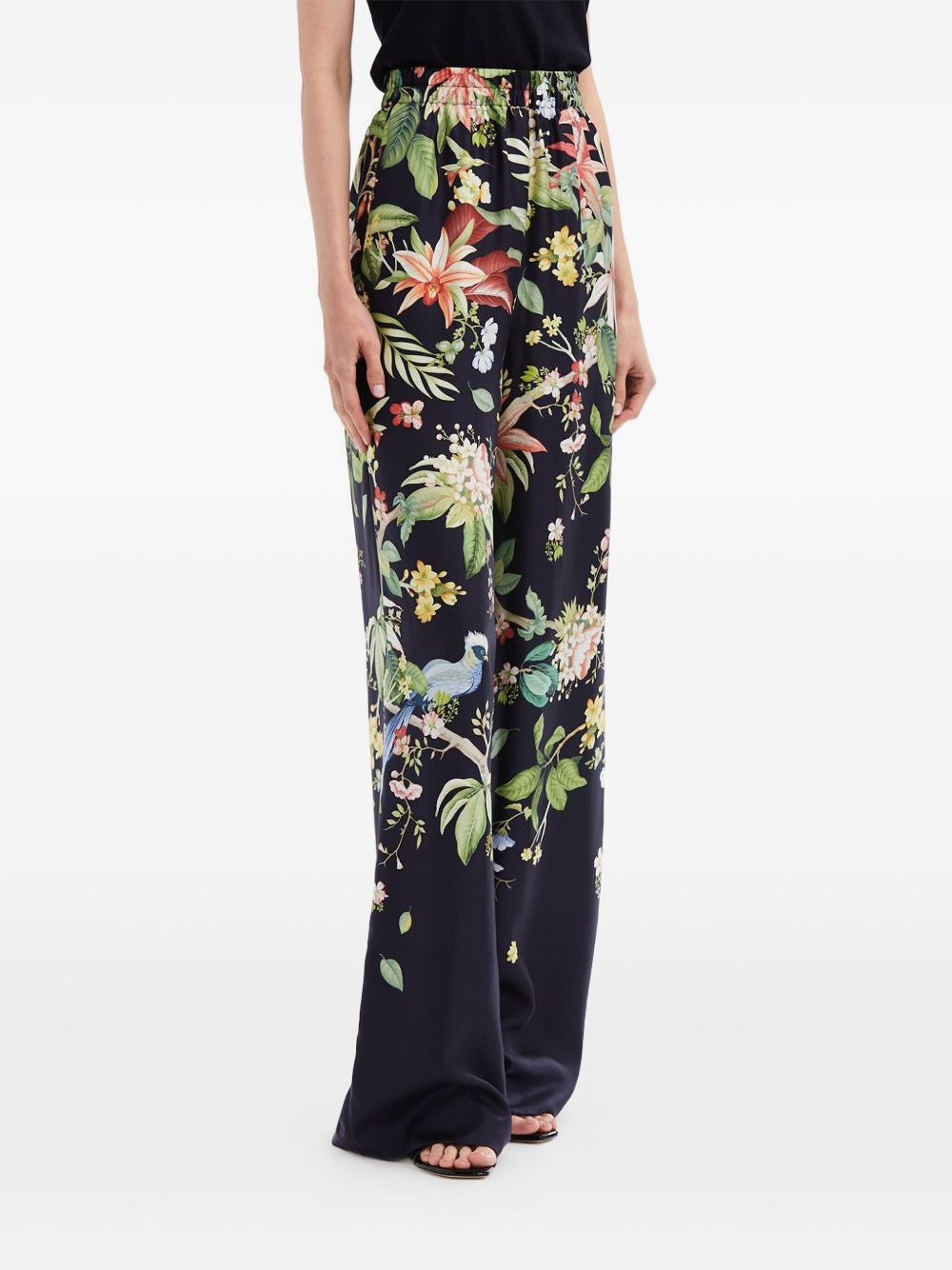 floral-print trousers - 4