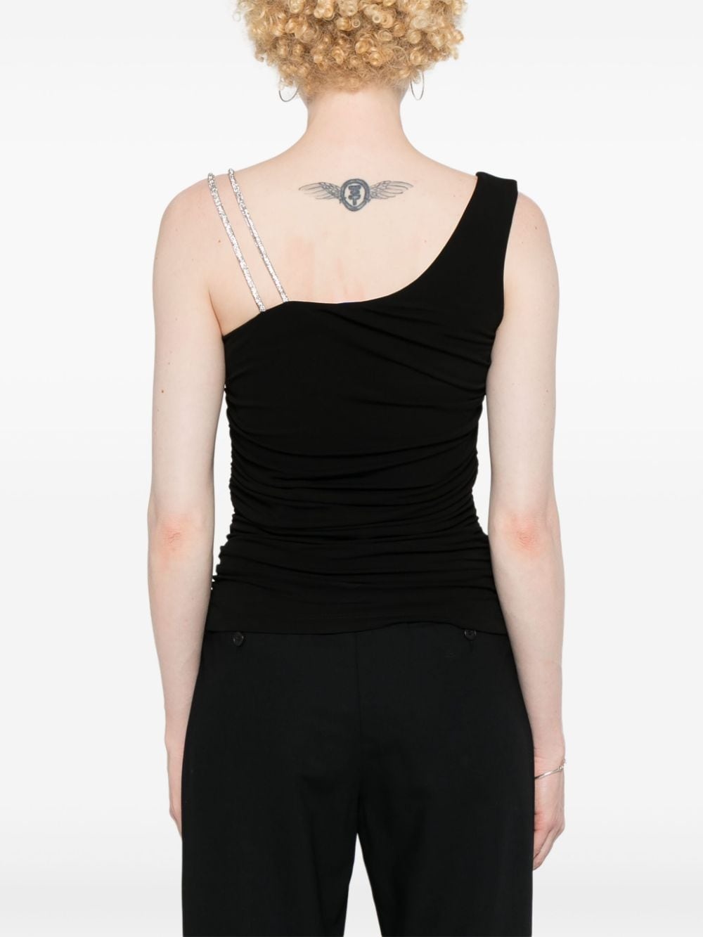 ruched crepe top - 4