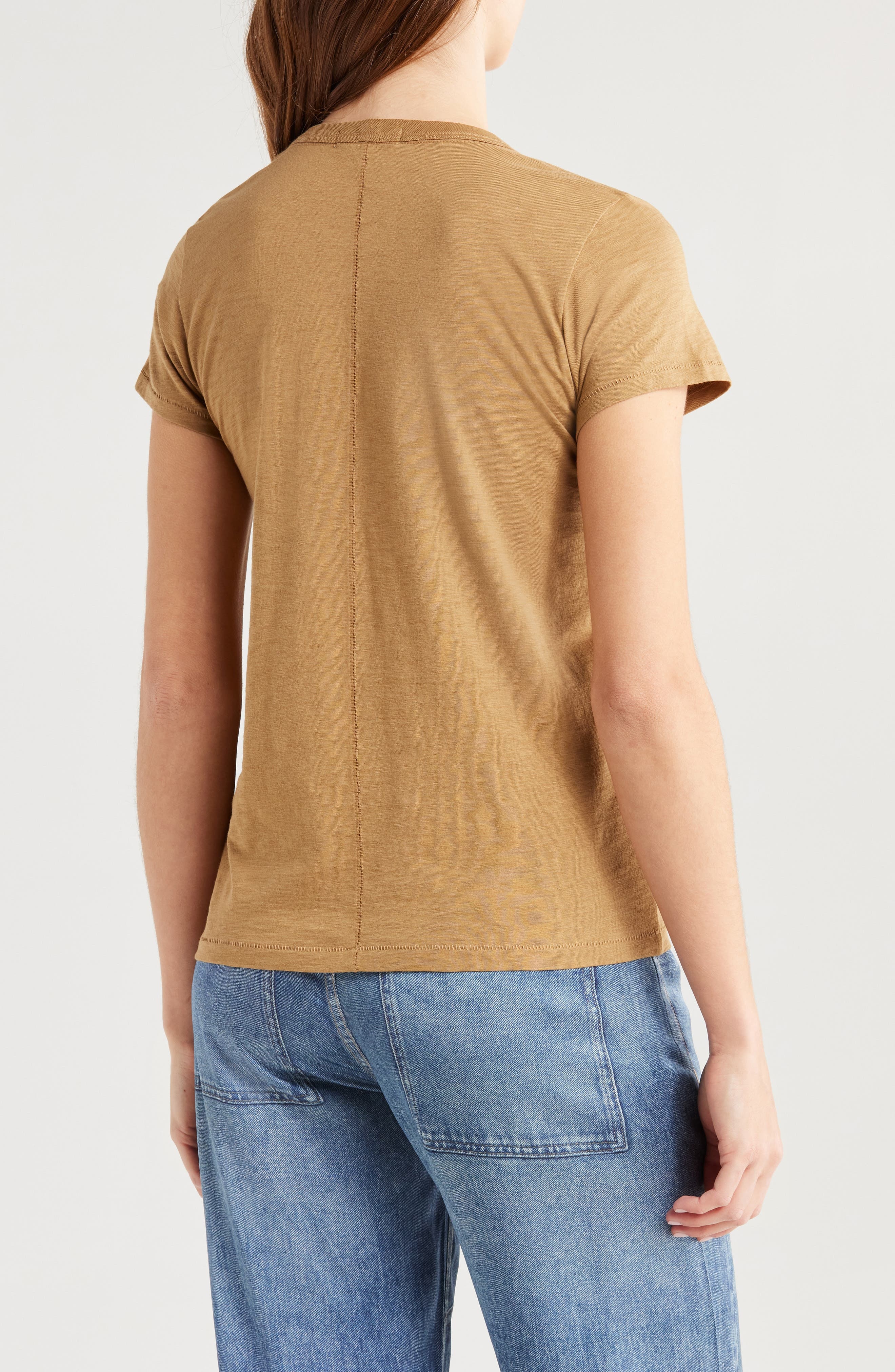 rag & bone The Slub Organic Pima Cotton T-Shirt in Khaki at Nordstrom - 2