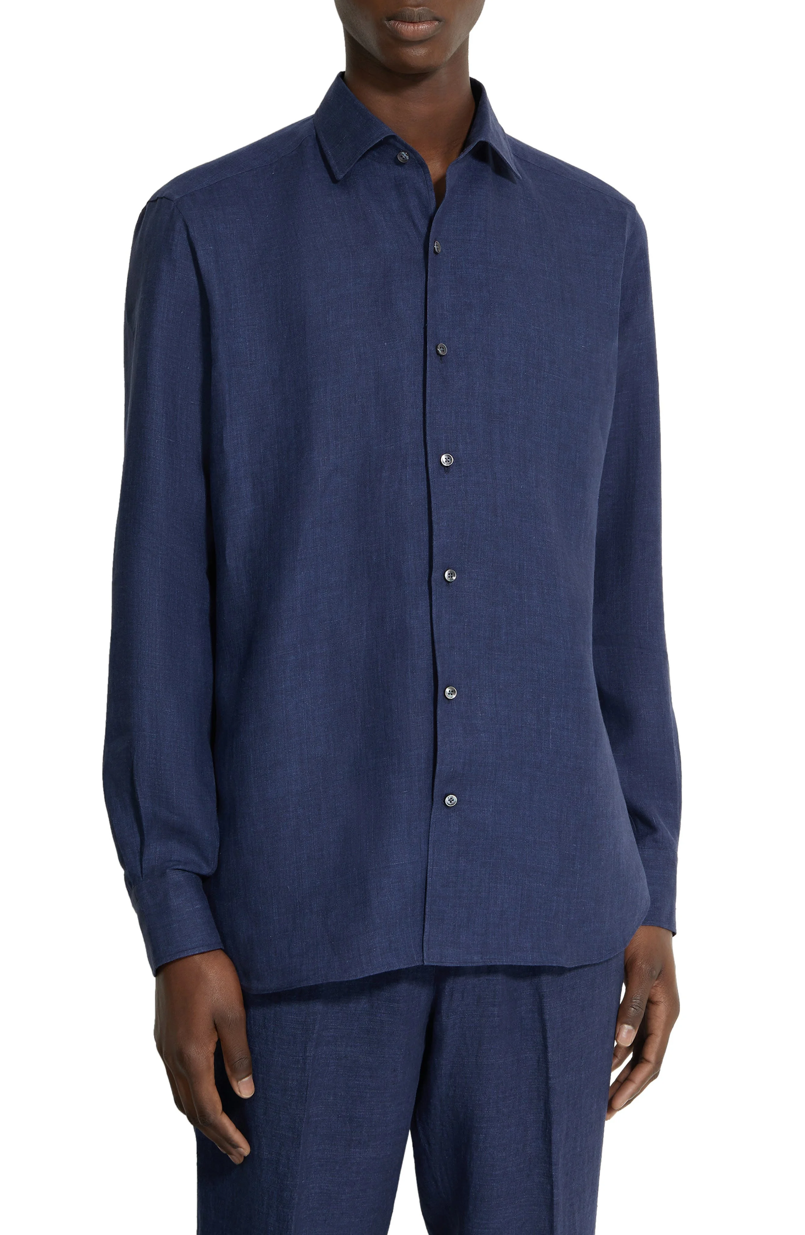 Oasi Linen Button-Up Shirt - 1