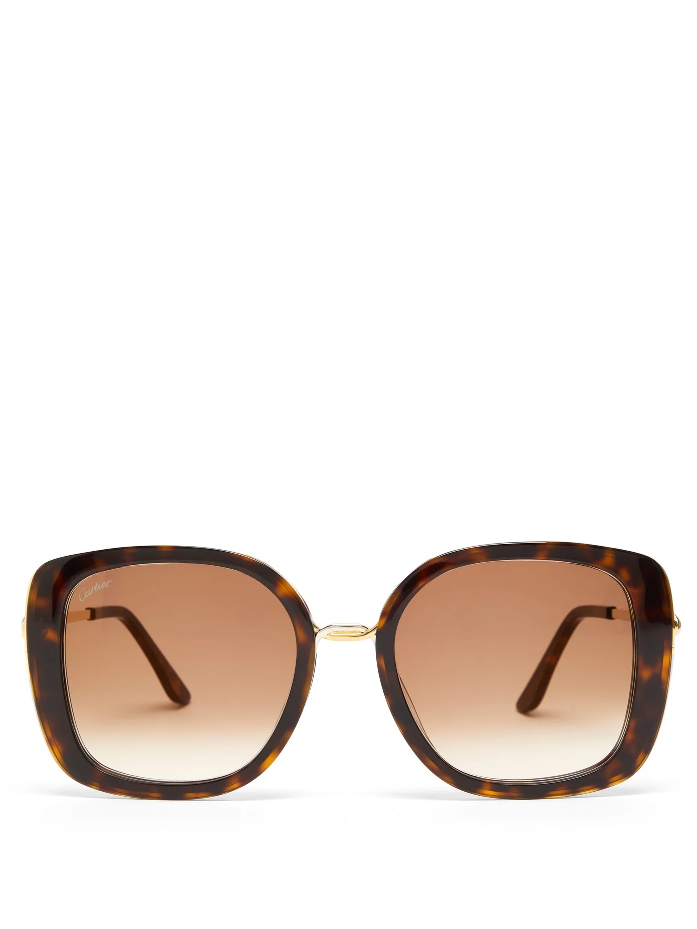 Trinity square tortoiseshell-acetate sunglasses - 1