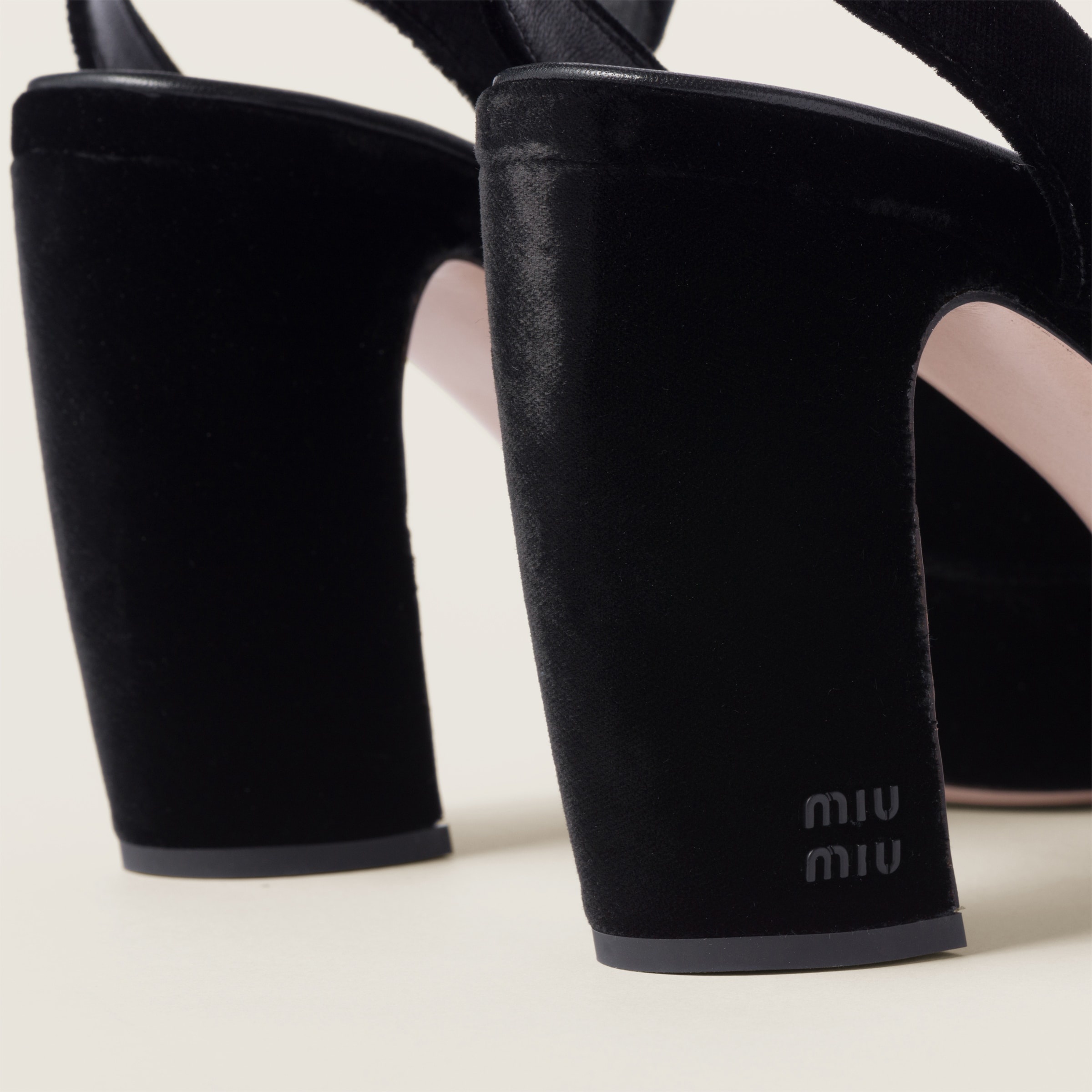 Velvet sandals - 3