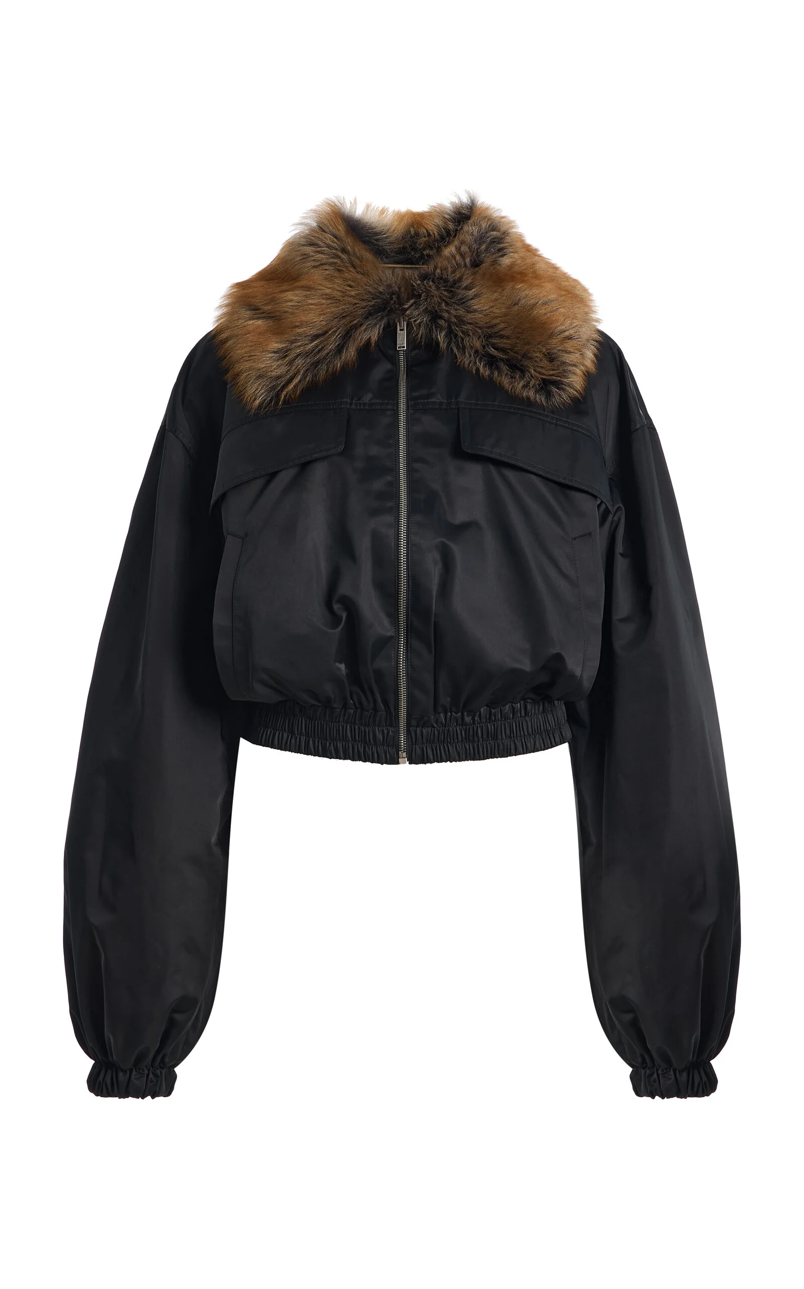 Convertible Shearling Collar Jacket - 1