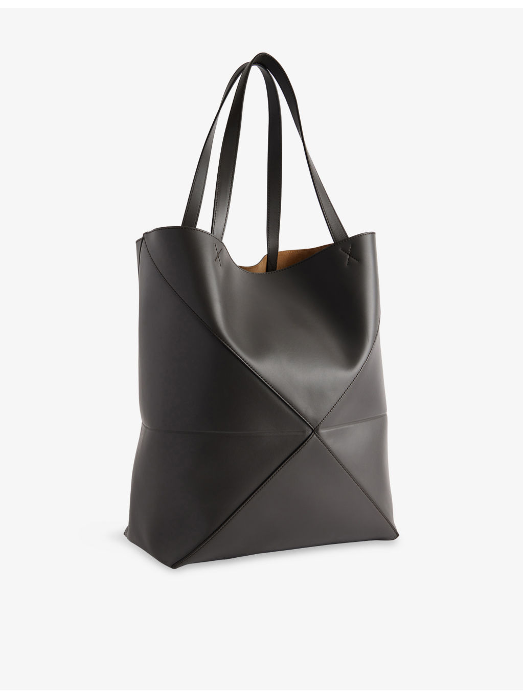 Puzzle Fold XL Leather Tote Bag - 4