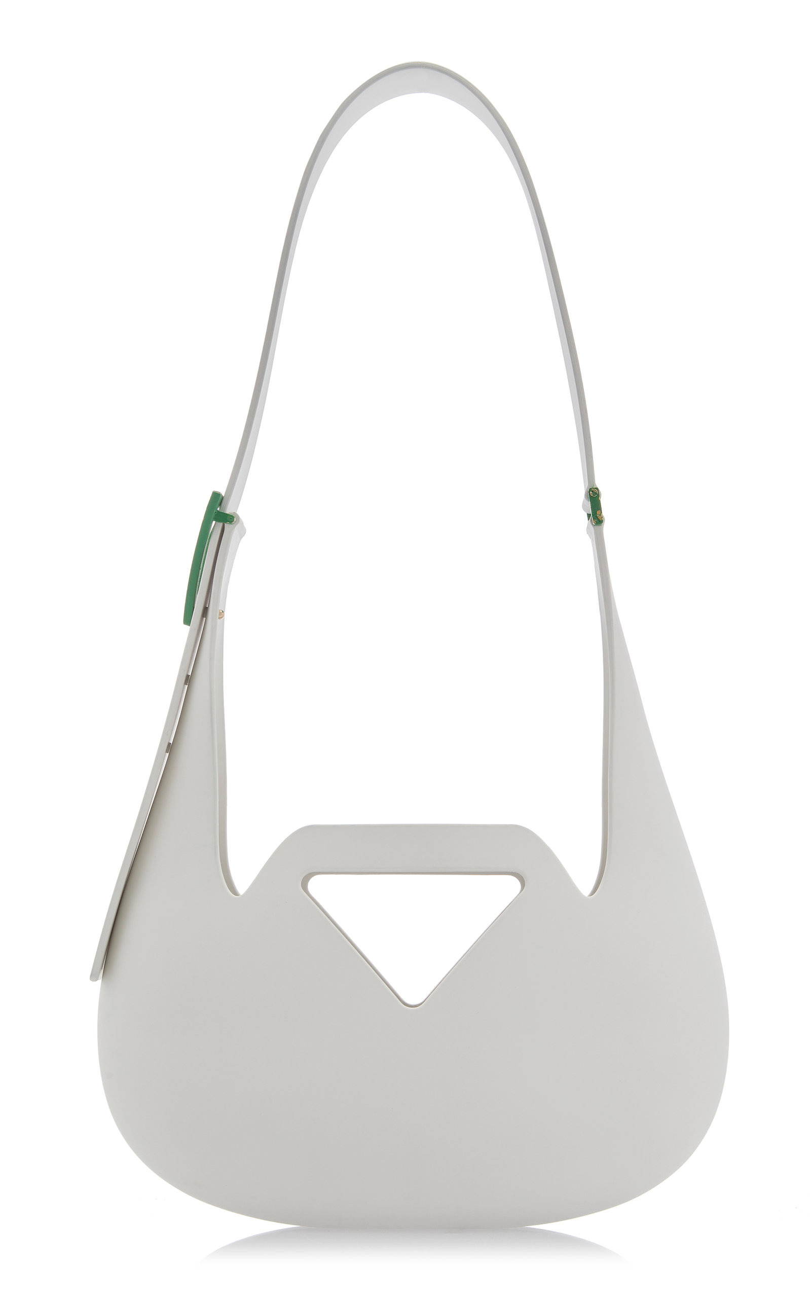 Small Punch Rubber Shoulder Bag white - 1