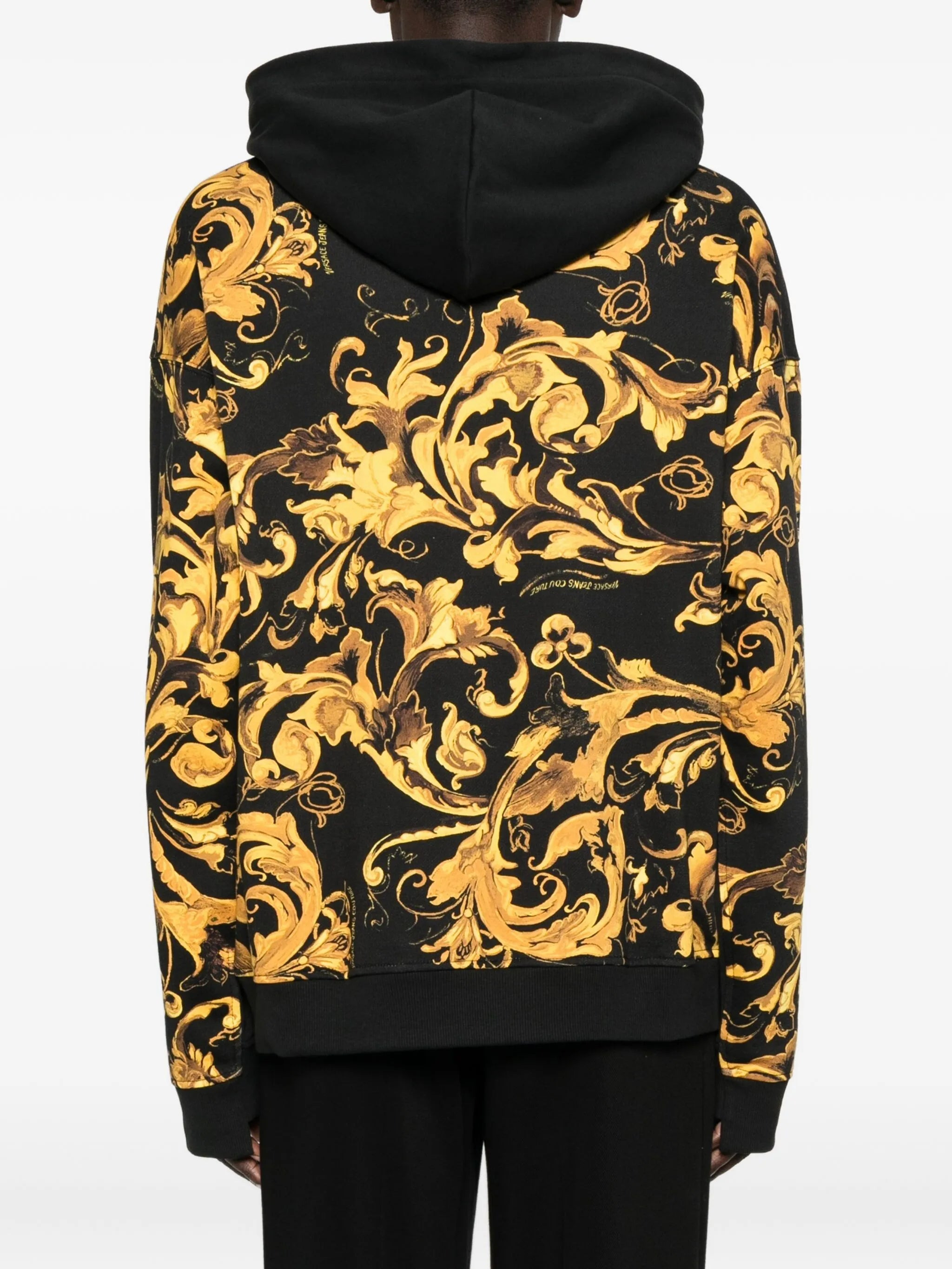 Versace Jeans Couture Baroque-print Panelled Hoodie - 2