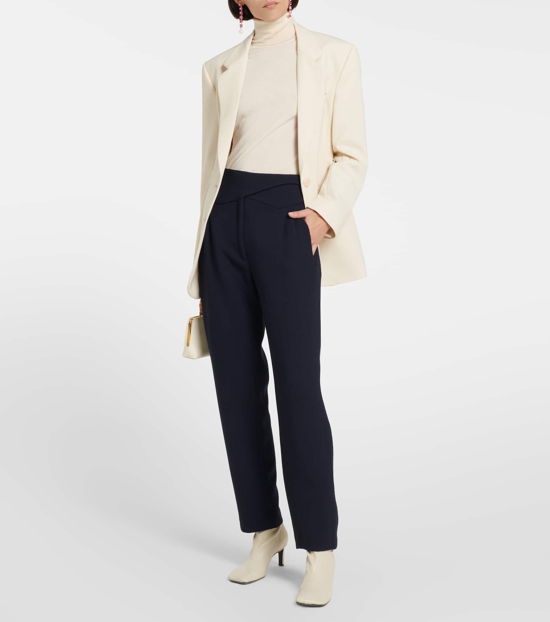 Basque high-rise virgin wool pants - 2