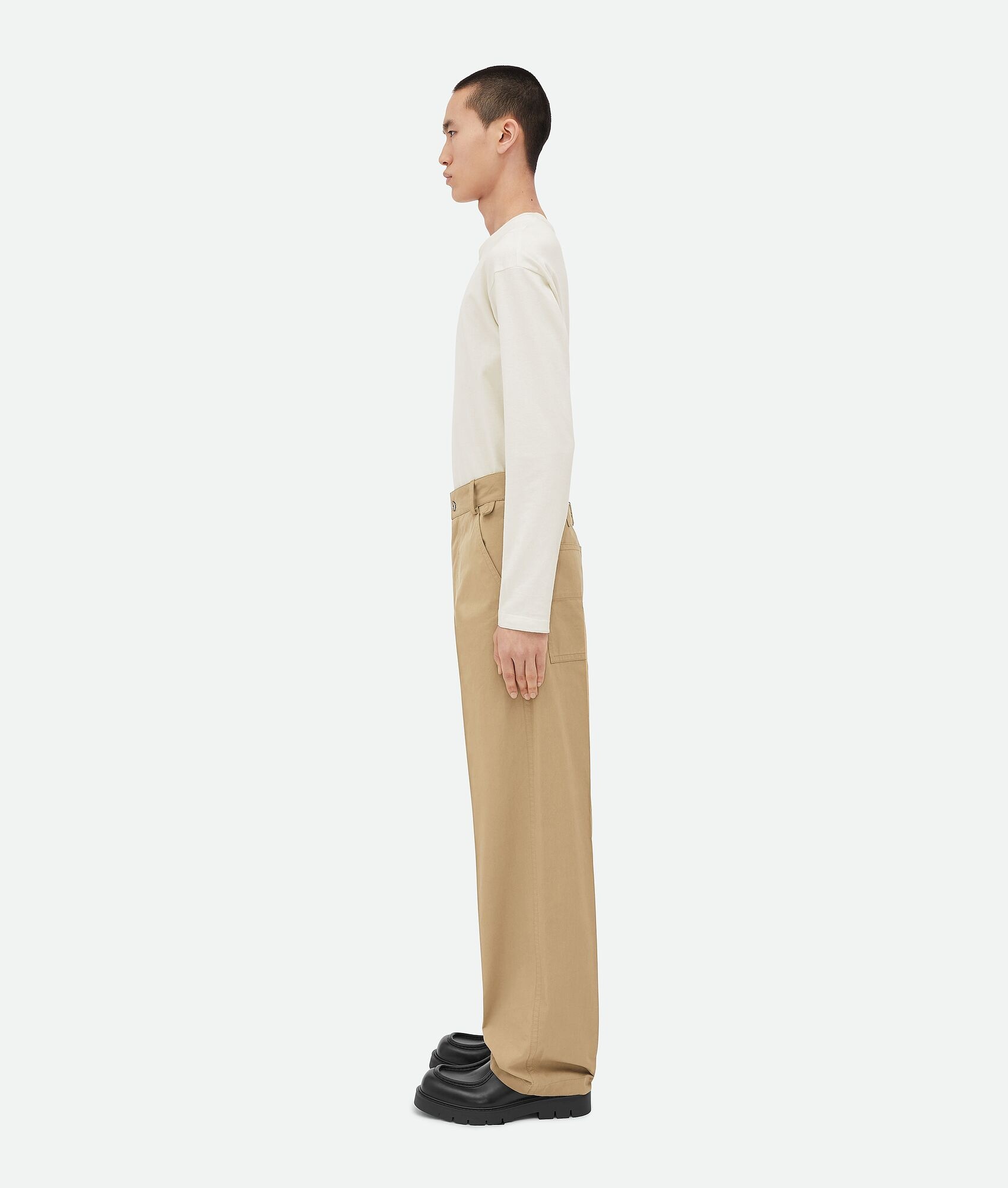 Light Cotton Twill Cargo Trousers - 2