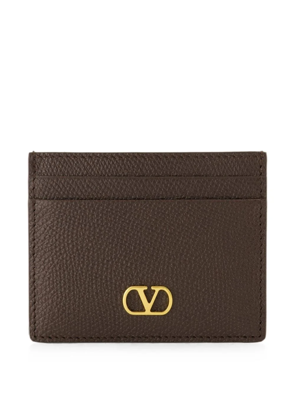 VLogo Signature leather card holder - 1