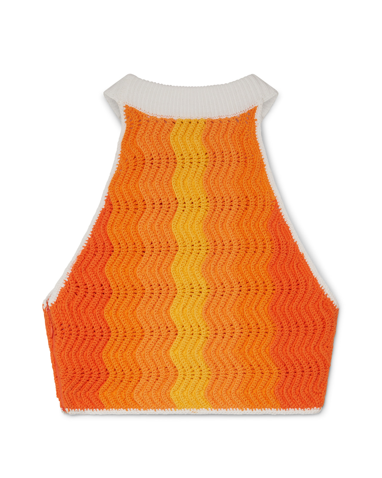 Orange Gradient Sleeveless Top | Casablanca Paris - 2