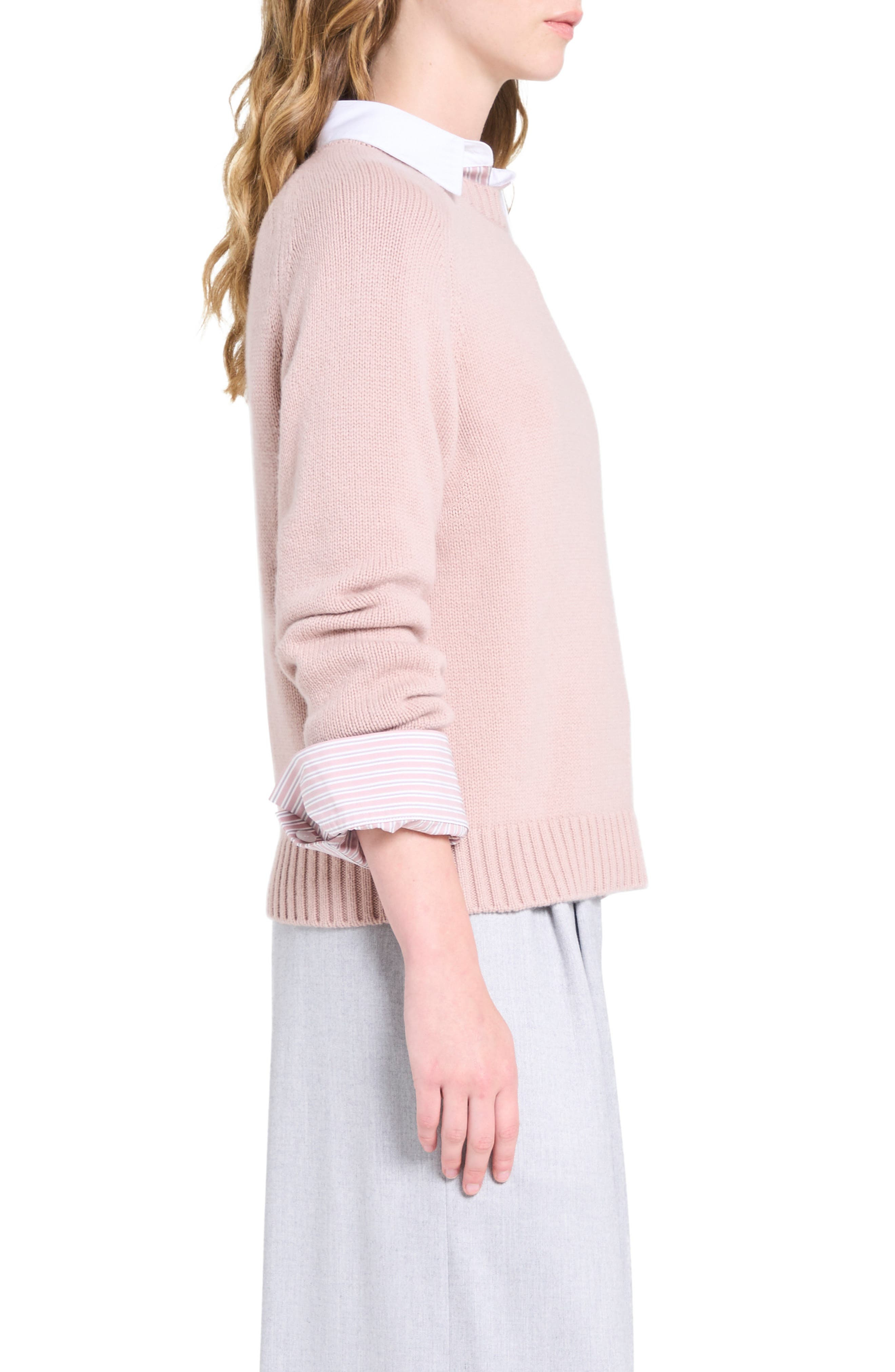 TWP New Jill Cashmere Sweater in Blush at Nordstrom - 3