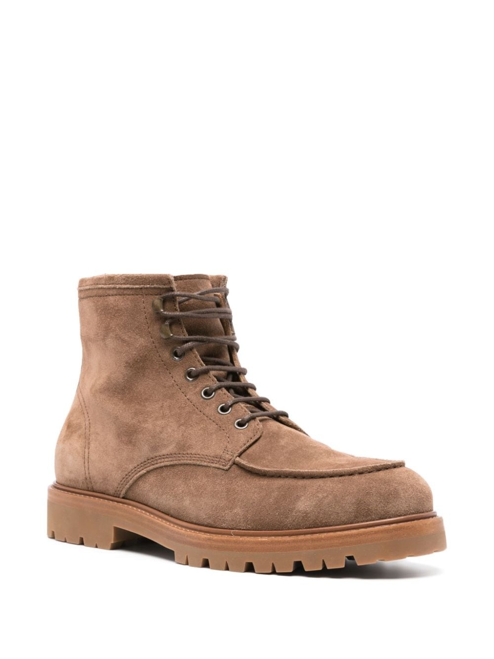 suede lace-up ankle boots - 2