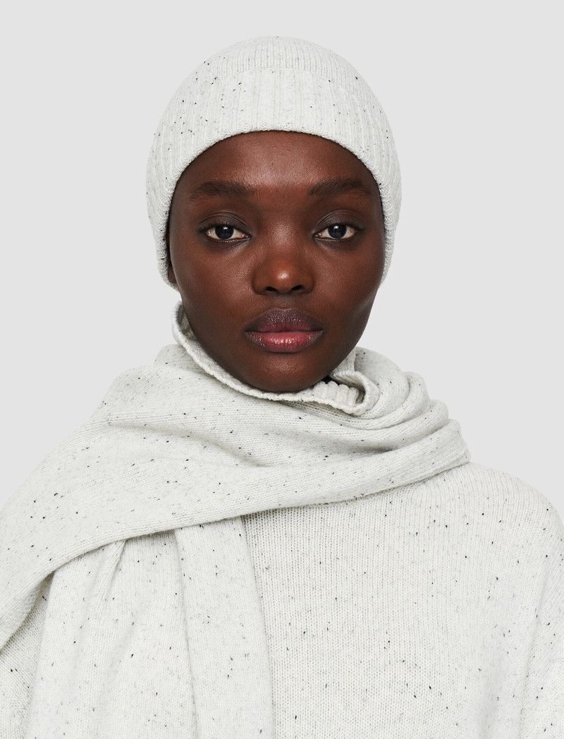 JOSEPH Tweed Knit Hat outlook