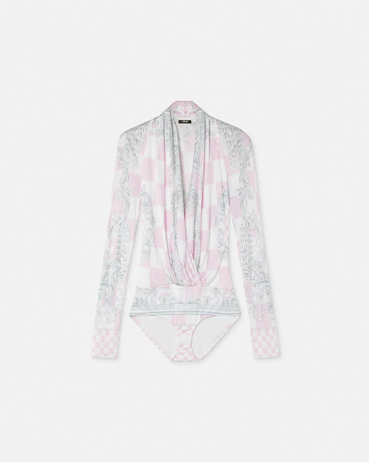 Medusa Contrasto Draped Bodysuit - 1