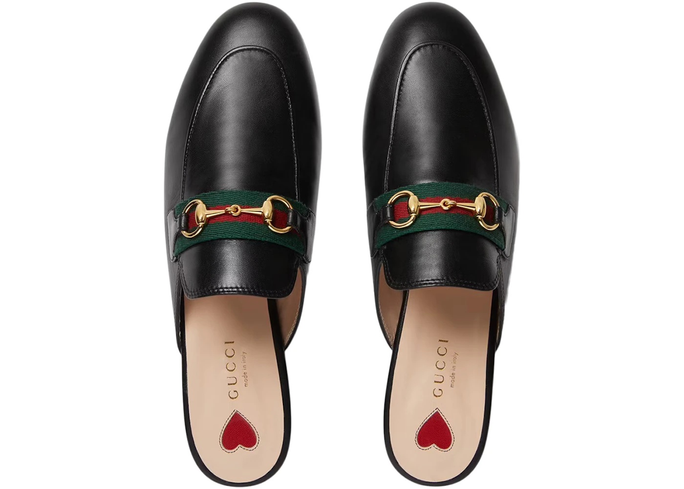 Gucci Princetown Slipper Black Web Leather - 3