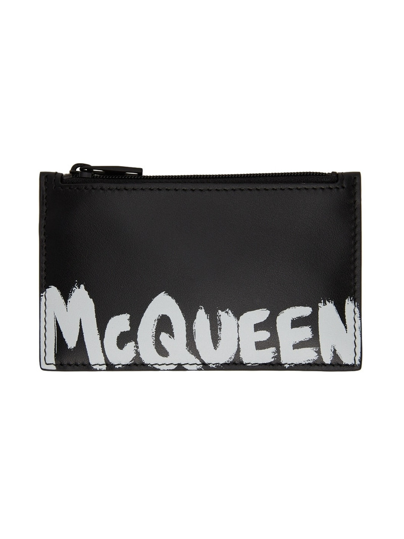 Black Graffiti Card Holder - 1