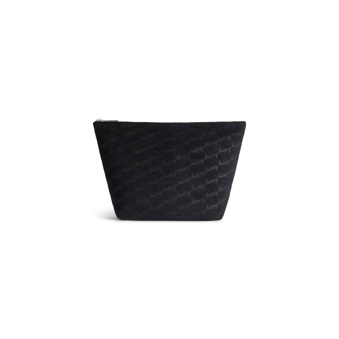 Women's Jumbo Medium Pouch Bb Monogram Sponge Fabric in Black - 1