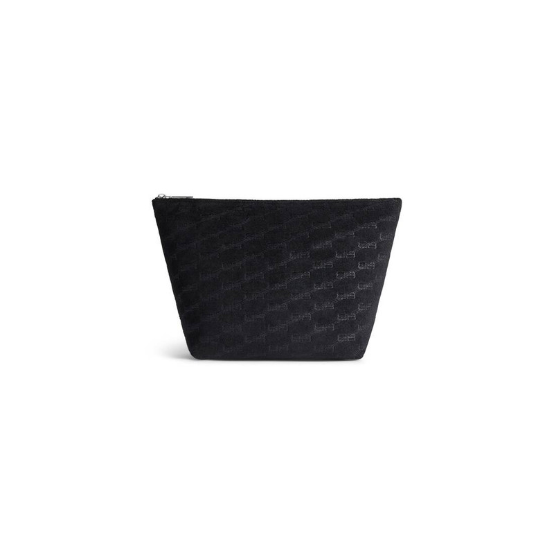 Women's Jumbo Medium Pouch Bb Monogram Sponge Fabric in Black 1