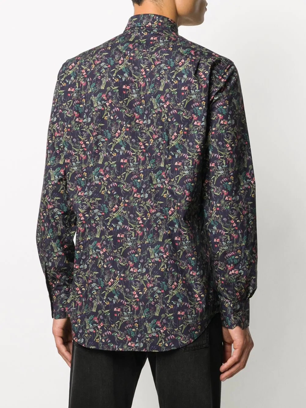 floral long-sleeve shirt - 4