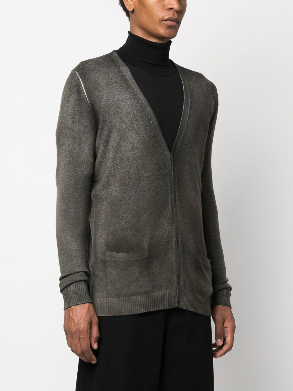 cashmere washed cardigan - 3