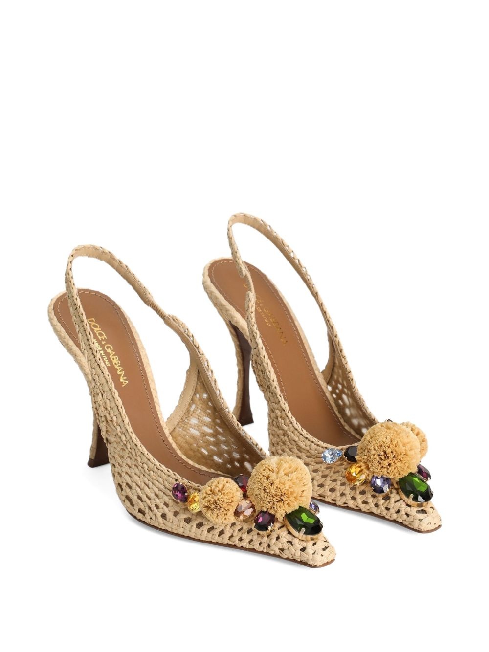 105m pompom-detail pumps - 2