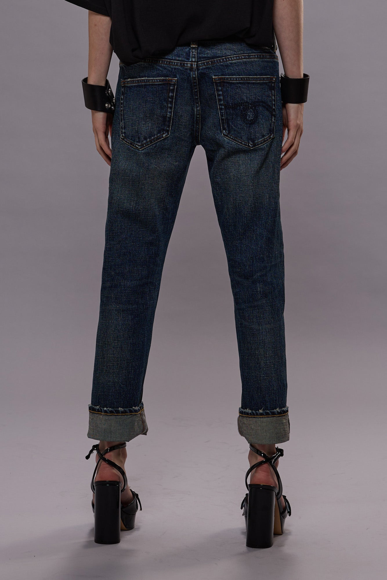 BOY STRAIGHT JEANS - MELVIN BLUE STRETCH -R13 - 5