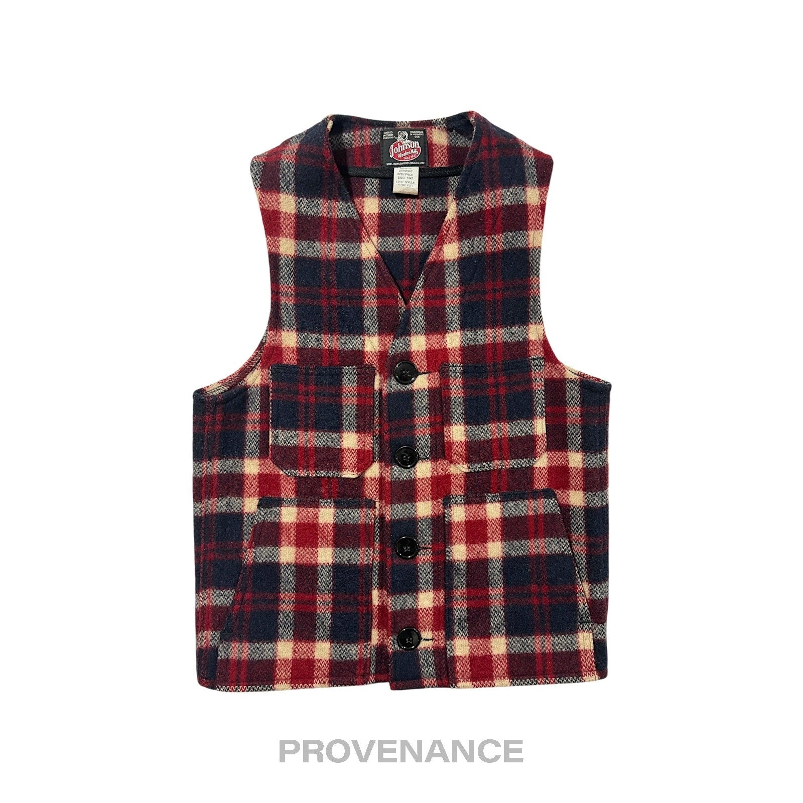 Johnson Woolen Mills - Johnson Woolen Mills Vest - Plaid XS - 1