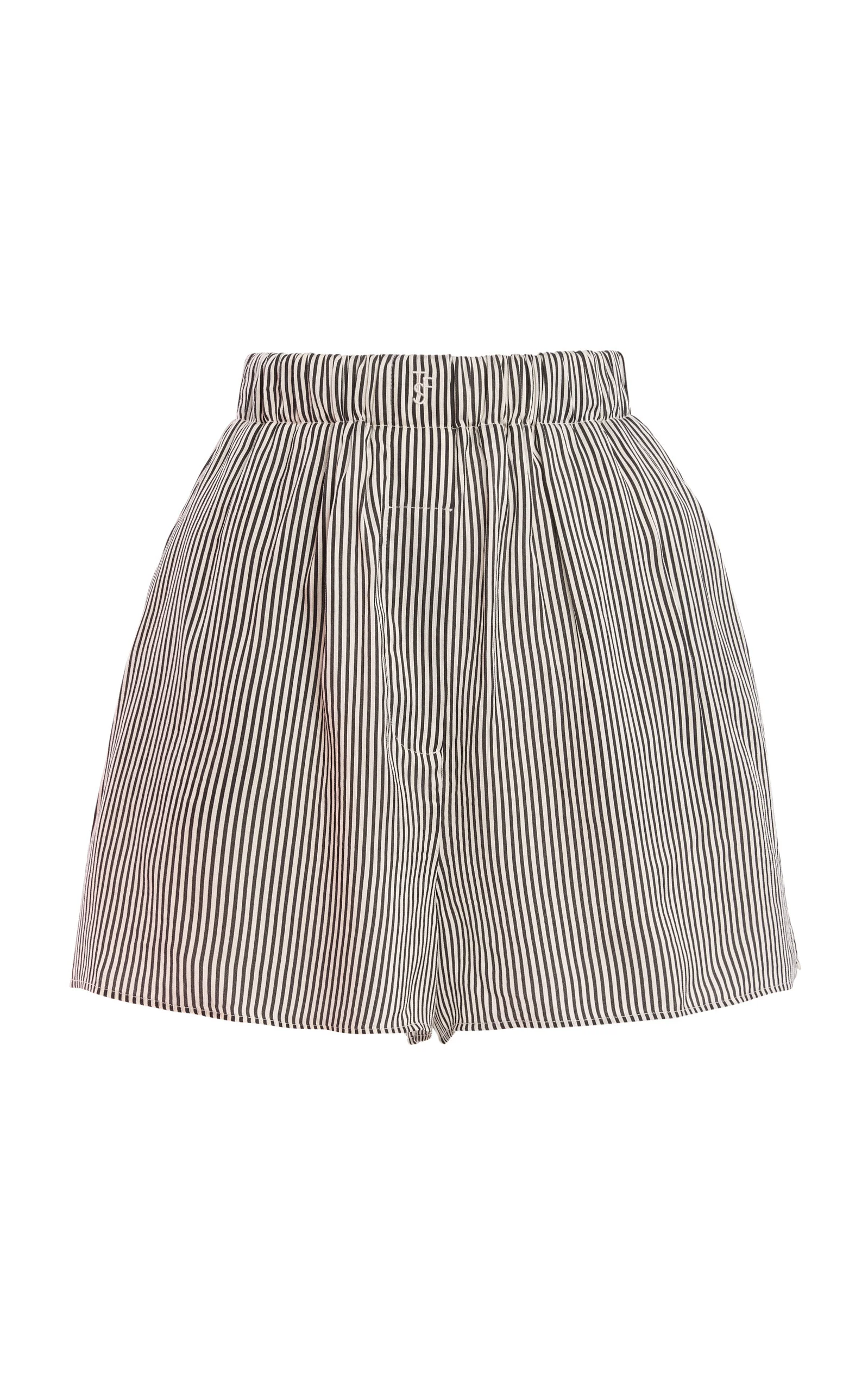 Lui Silk Striped Shorts stripe - 1