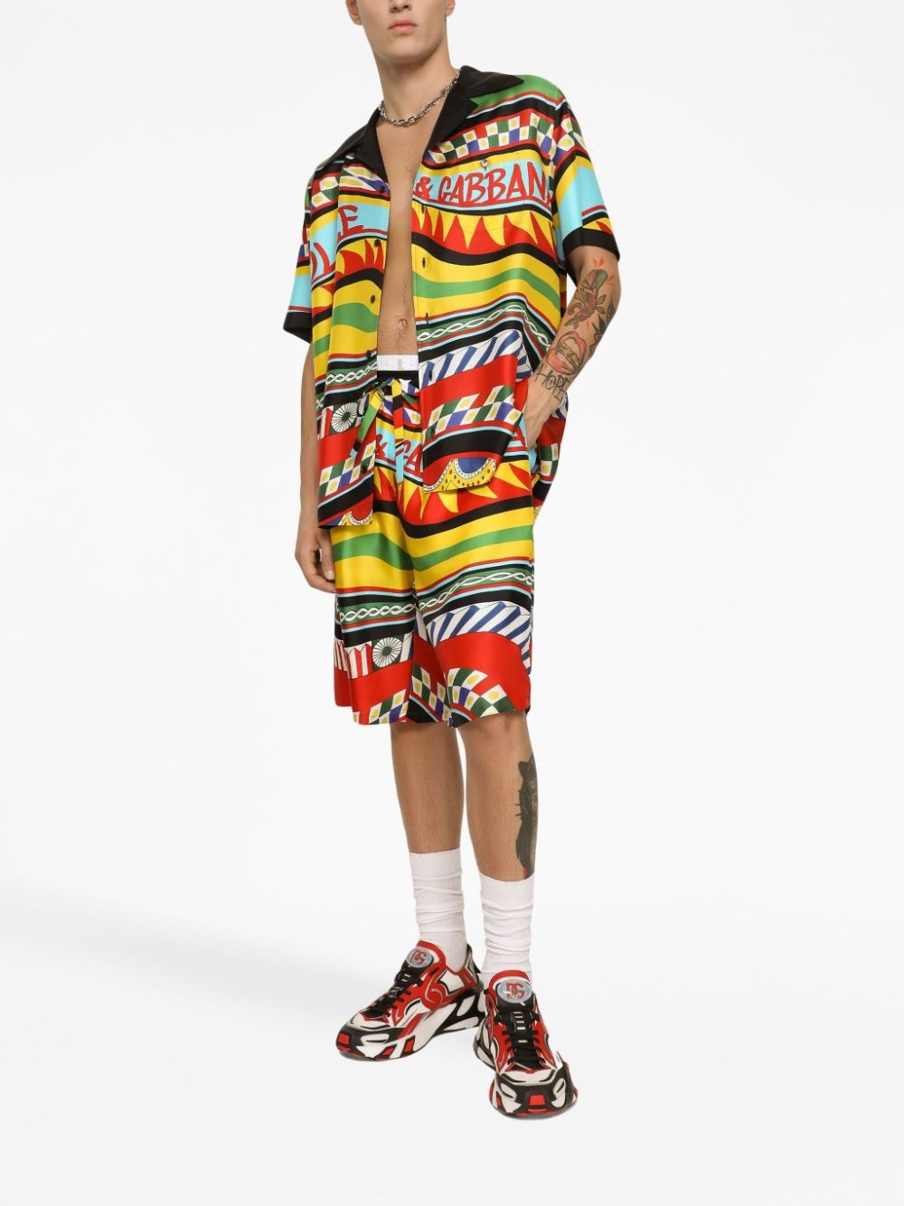 Fast in Maglina logo-patch sneaker - 5