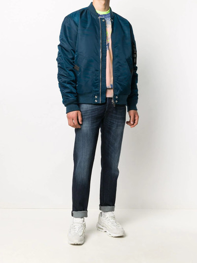 Diesel reversible padded bomber jacket outlook