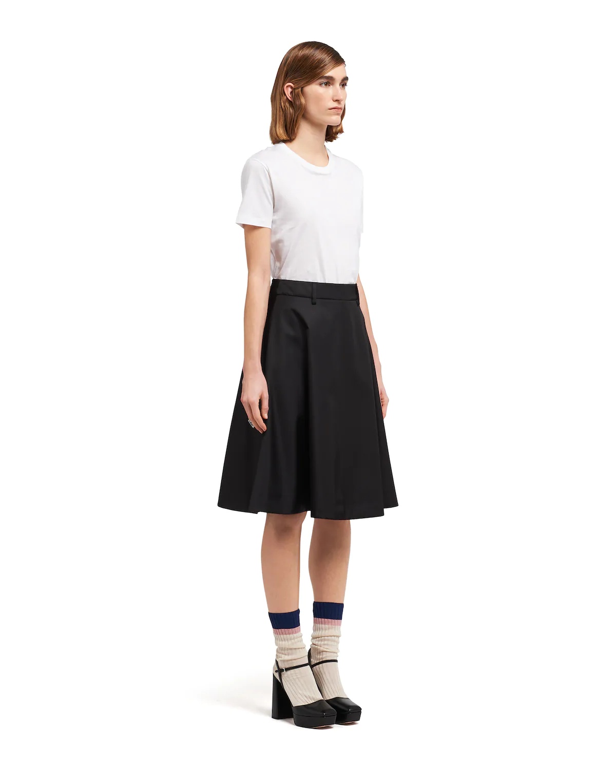 Nylon gabardine skirt - 3