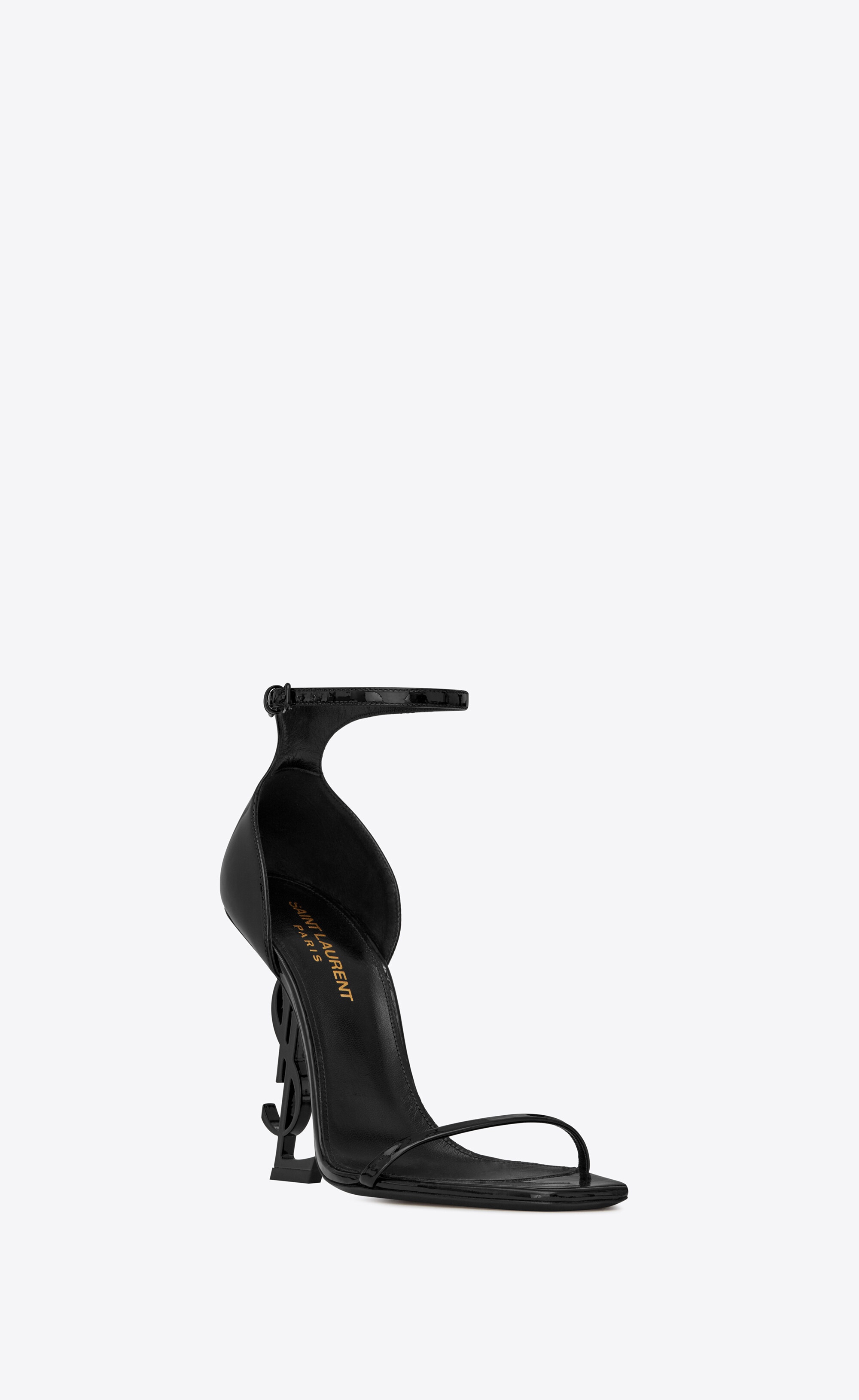 opyum sandals in patent leather with black heel - 4