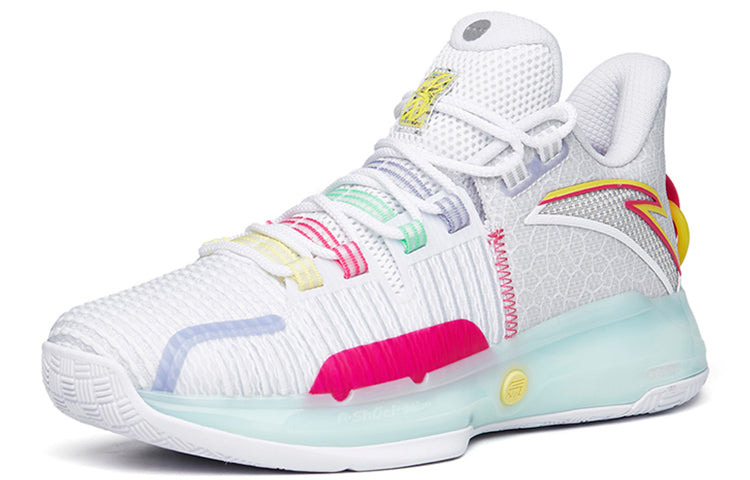 ANTA Light Crazy 1 Basketball Shoes 'White Pink' 112221607-1 - 2
