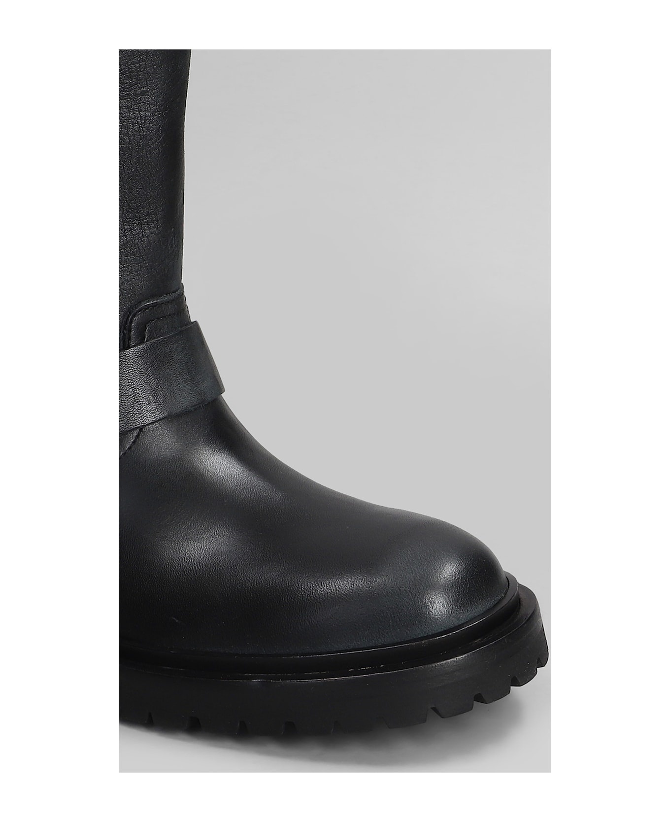 Kurt Low Heels Ankle Boots In Black Leather - 5
