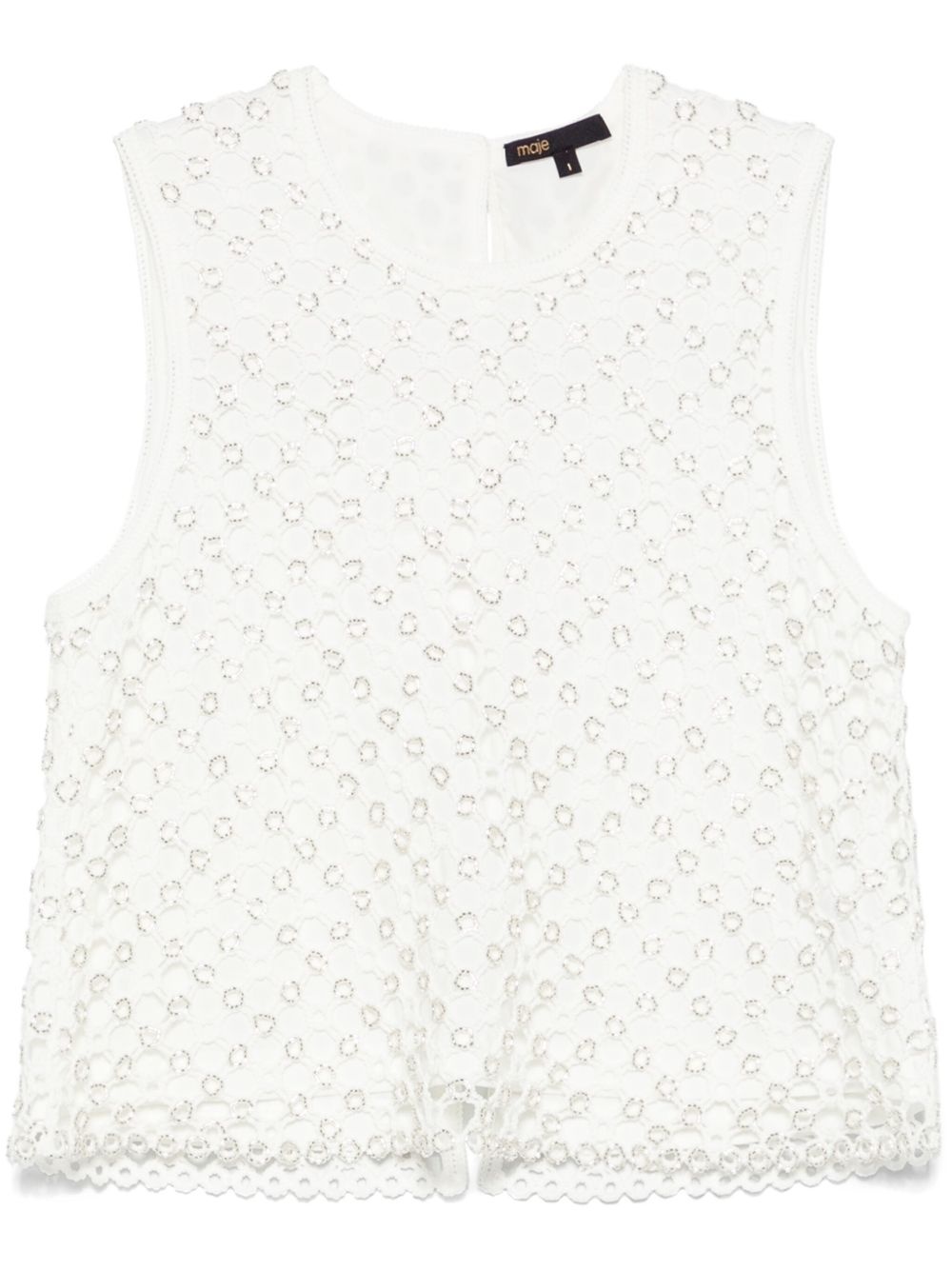 bead-embellished top - 1