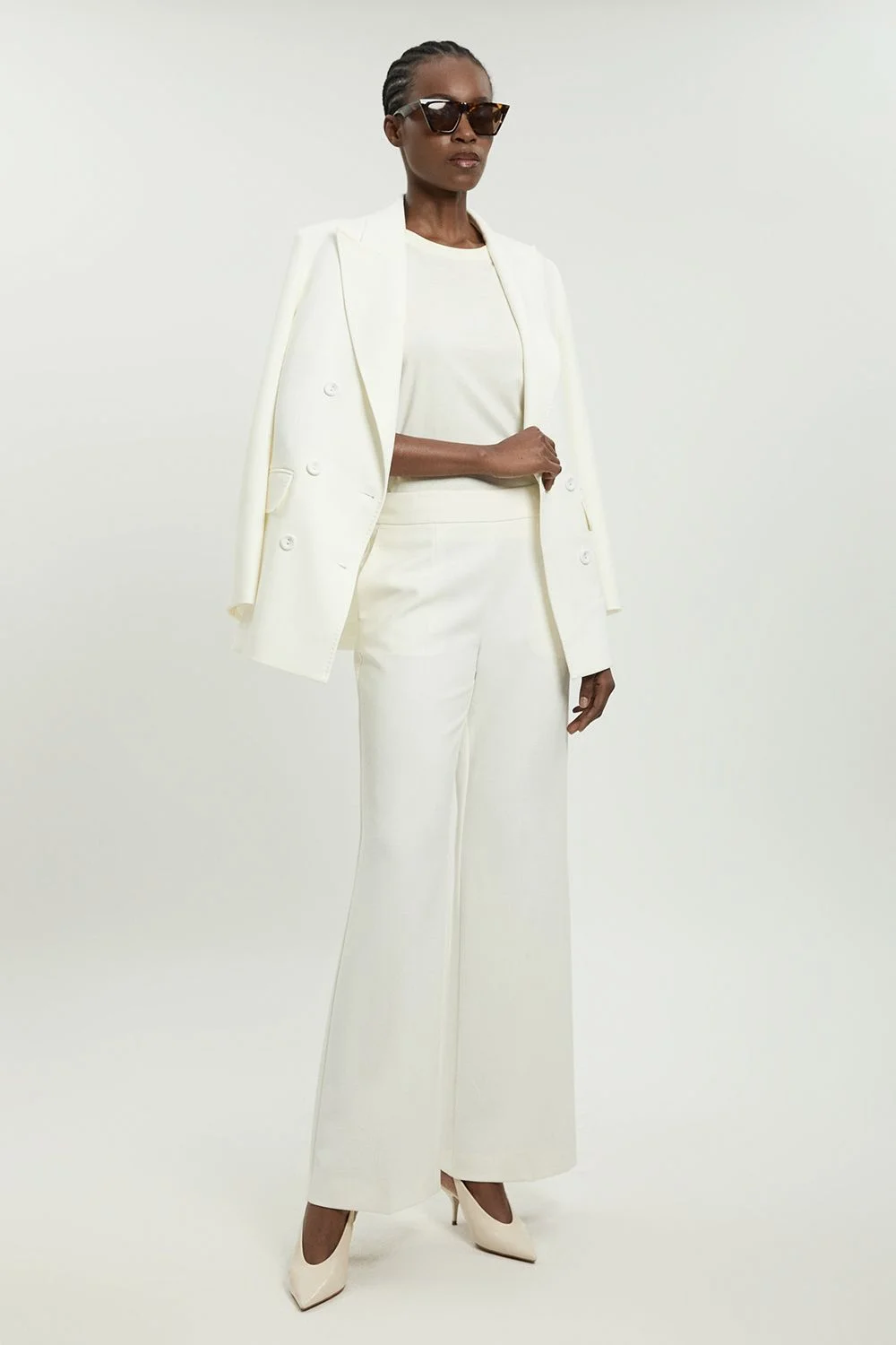 Compact Stretch Tailored Straight Leg Trouser - 1