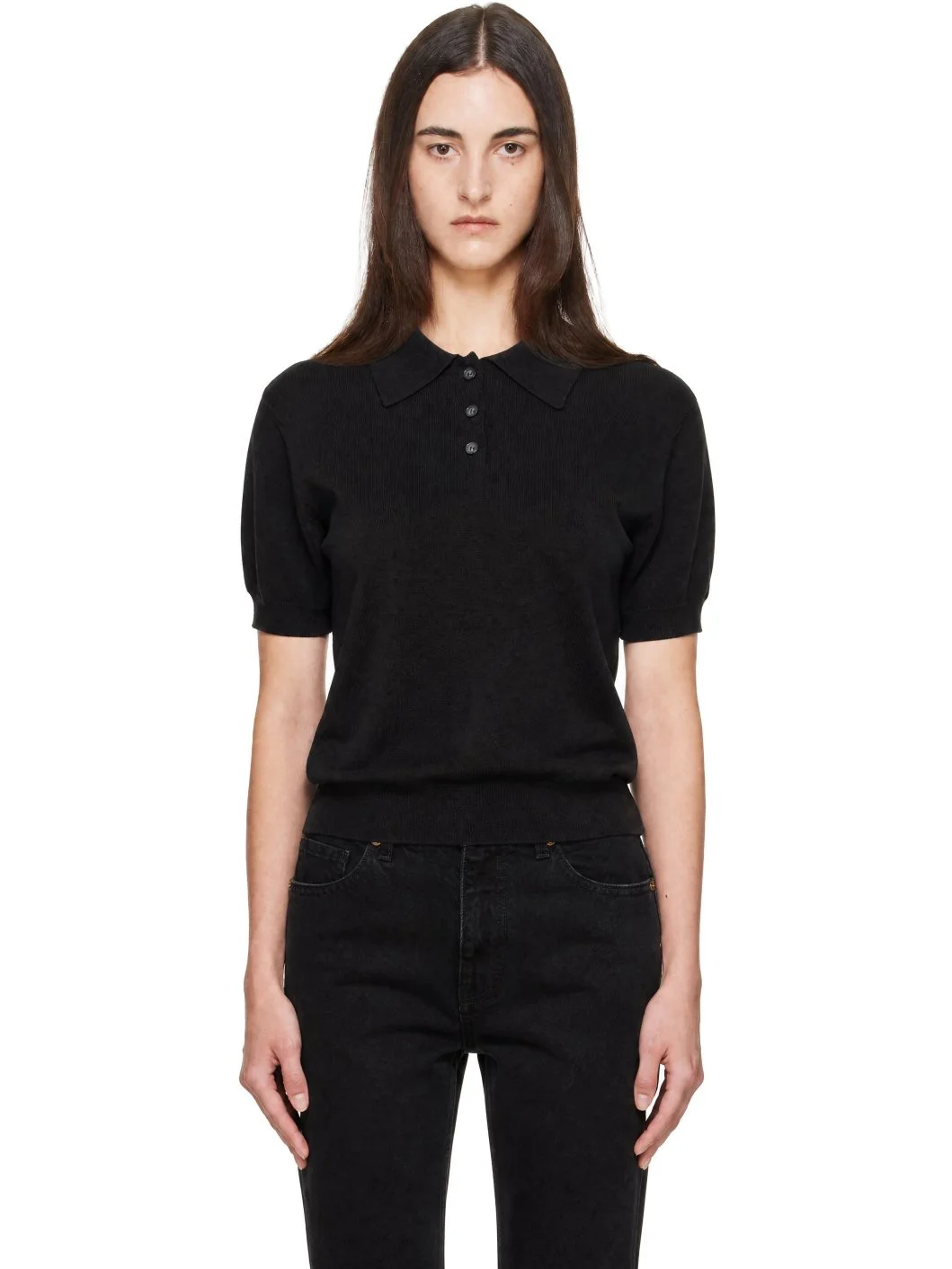 Black Court Polo - 1