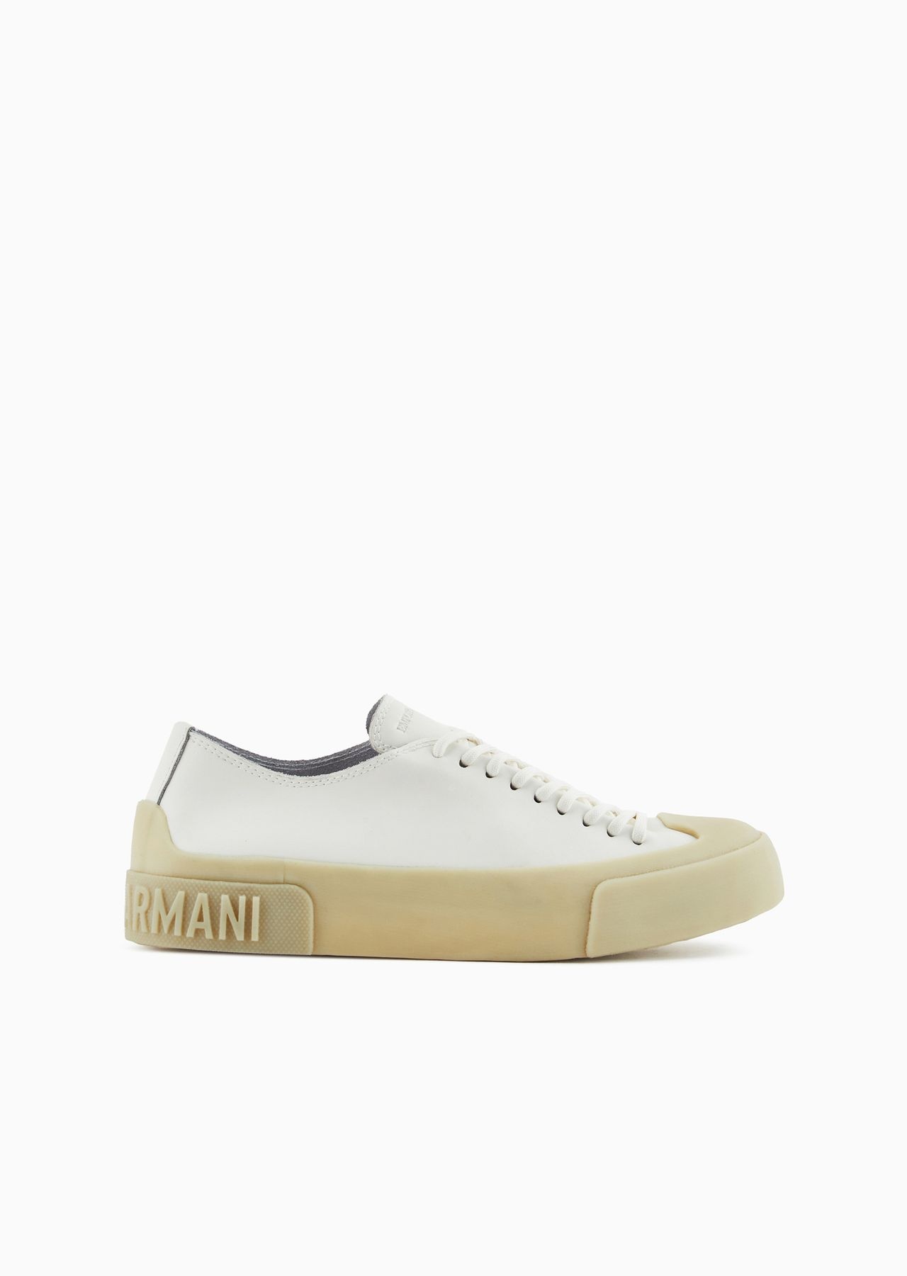 Leather sneakers with clear soles - 1