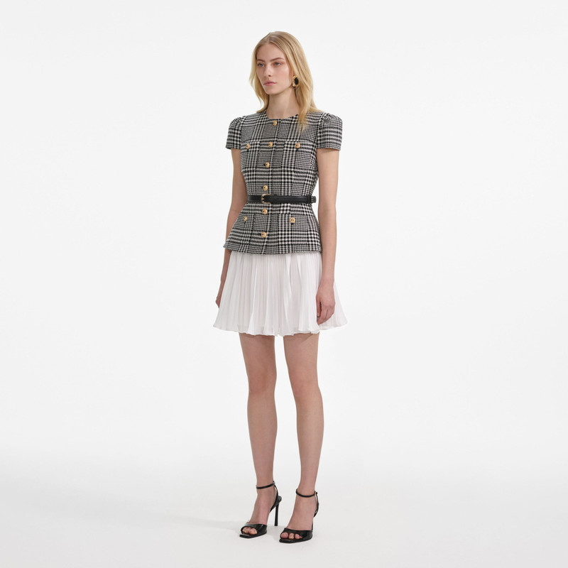 Houndstooth Mini Dress 2