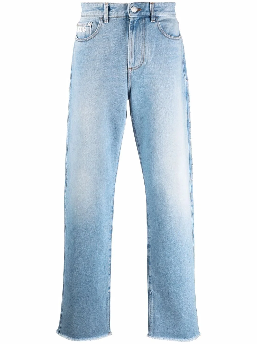light-wash wide-leg jeans - 1