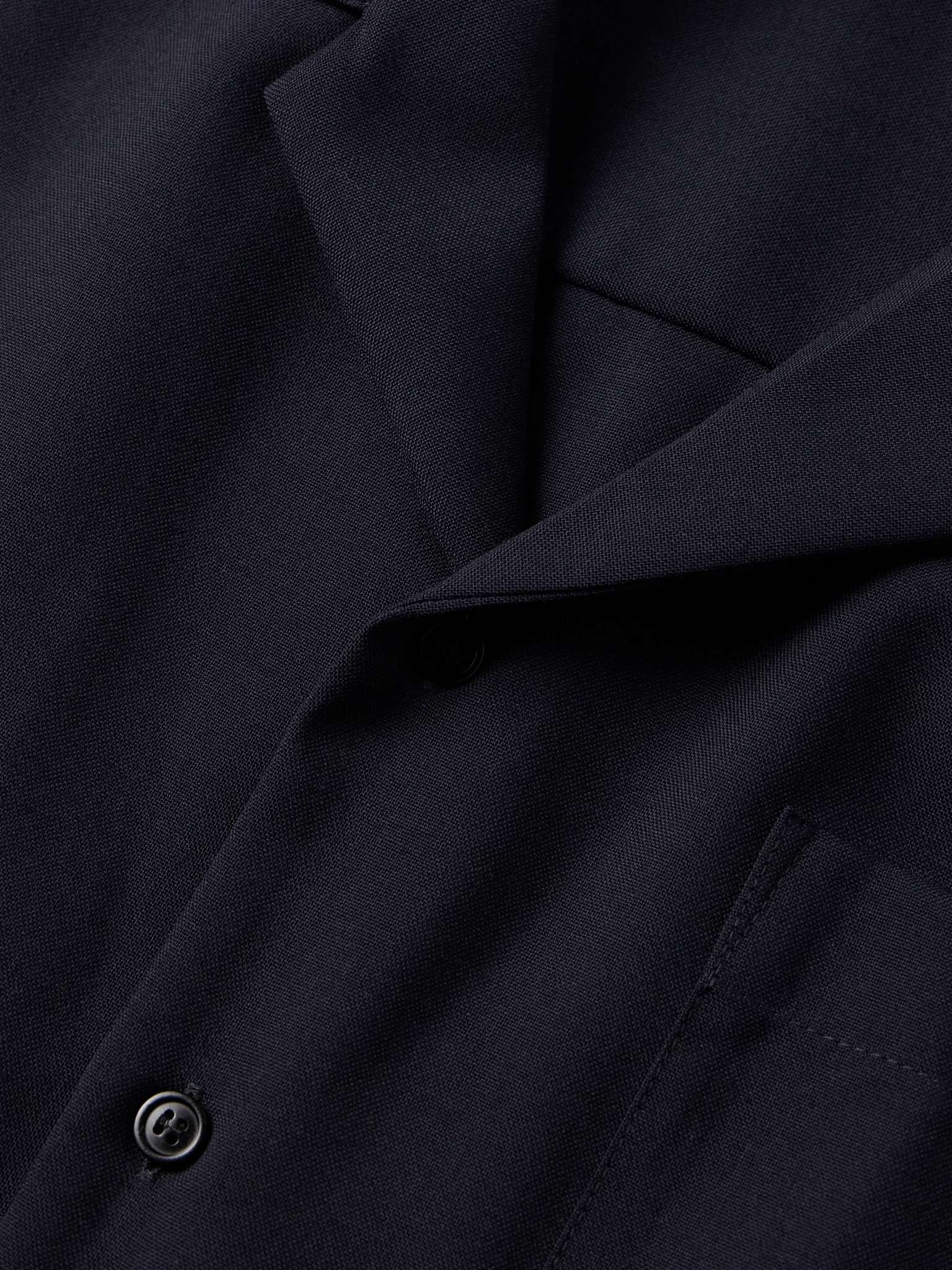 Convertible-Collar Wool Shirt - 5