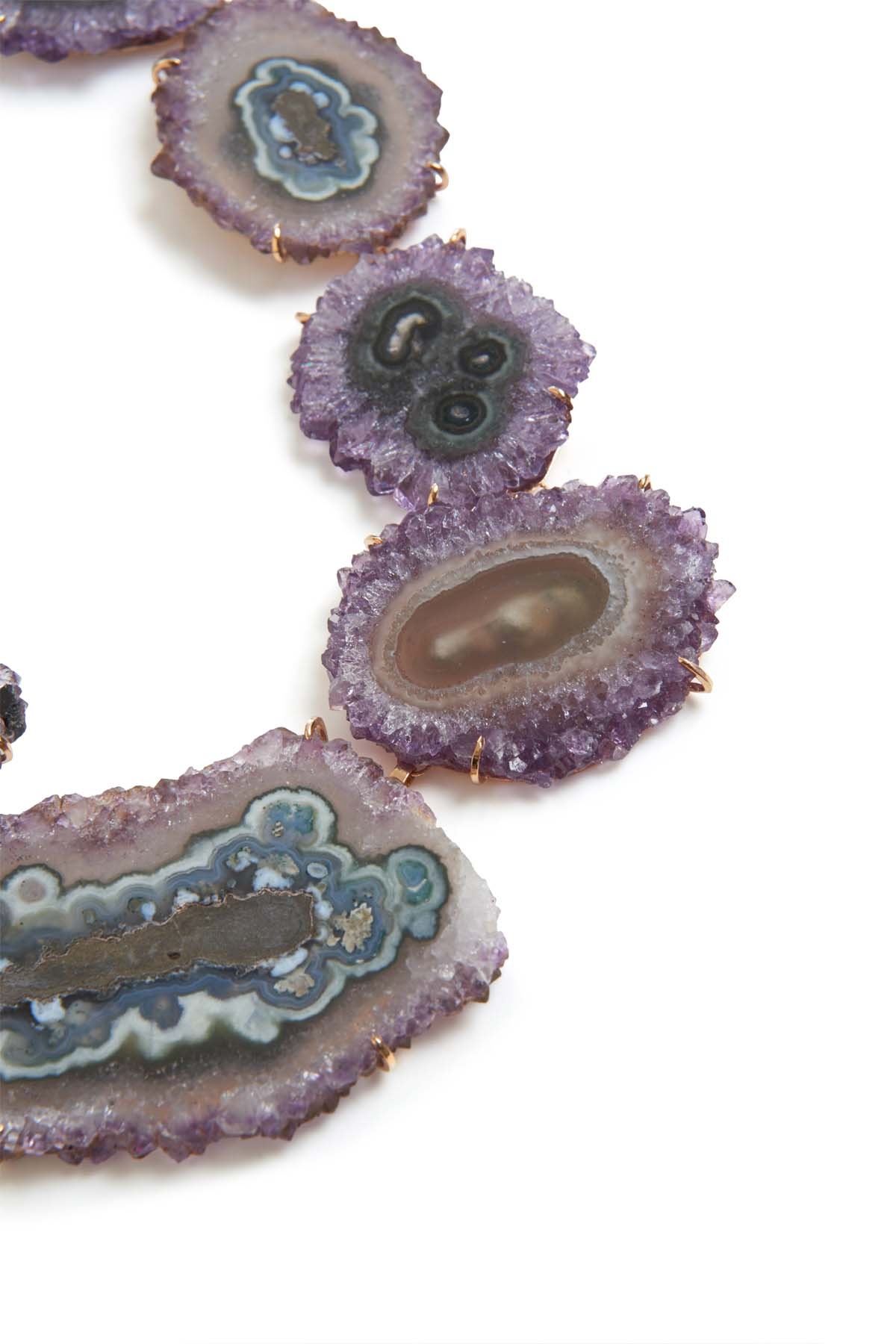 Amethyst Stalactite Necklace - 4