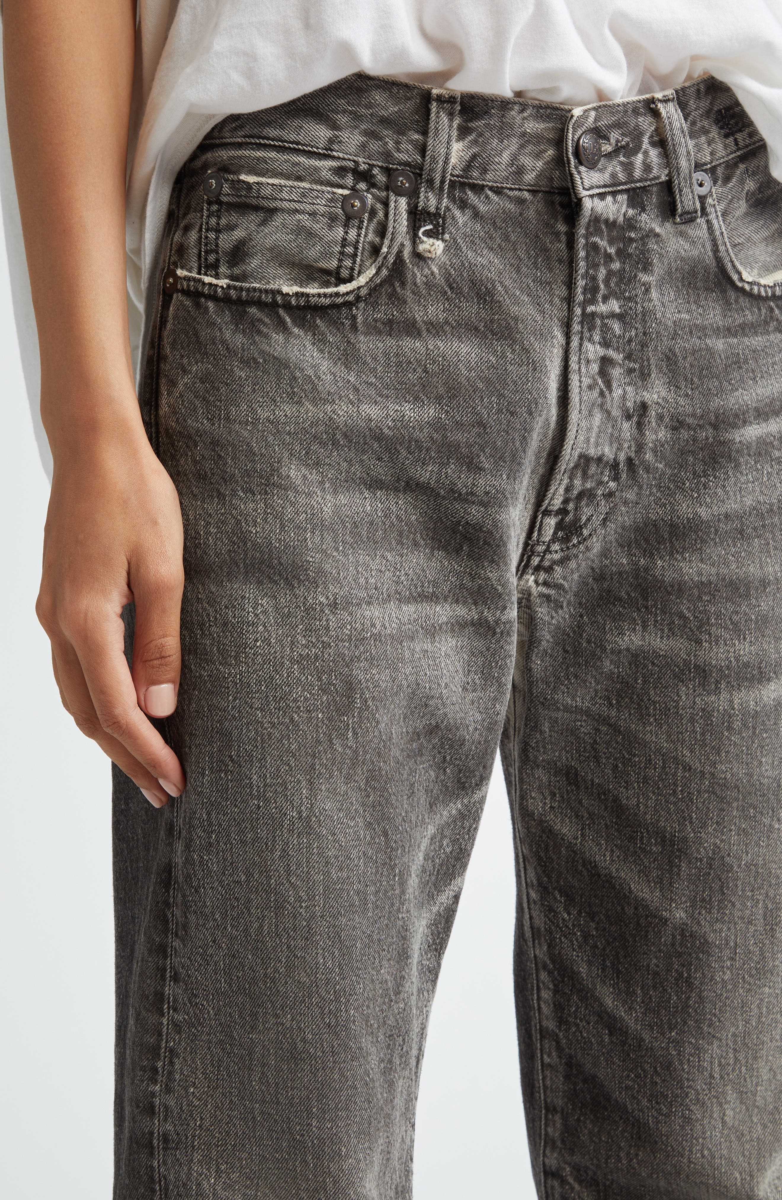 R13 Boyfriend Jeans in Mud Grey at Nordstrom - 5
