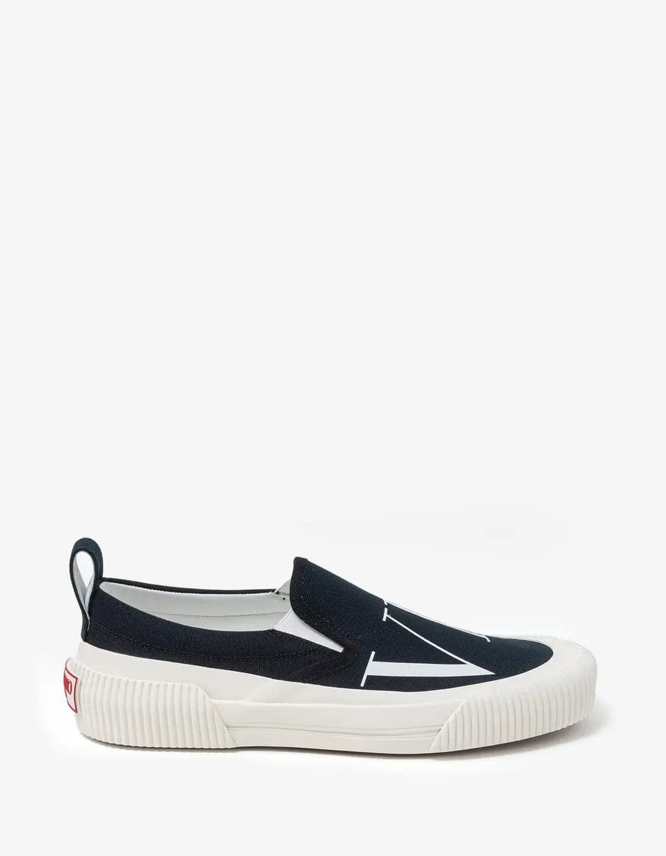 Valentino Black VLTN Slip On Trainers - 5